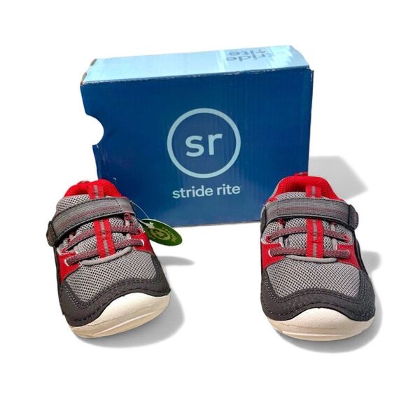 Stride Rite SM Kylo 2.0 Supportive Leather Mesh Sneakers Toddler 6 Soft Motion - Picture 5 of 10